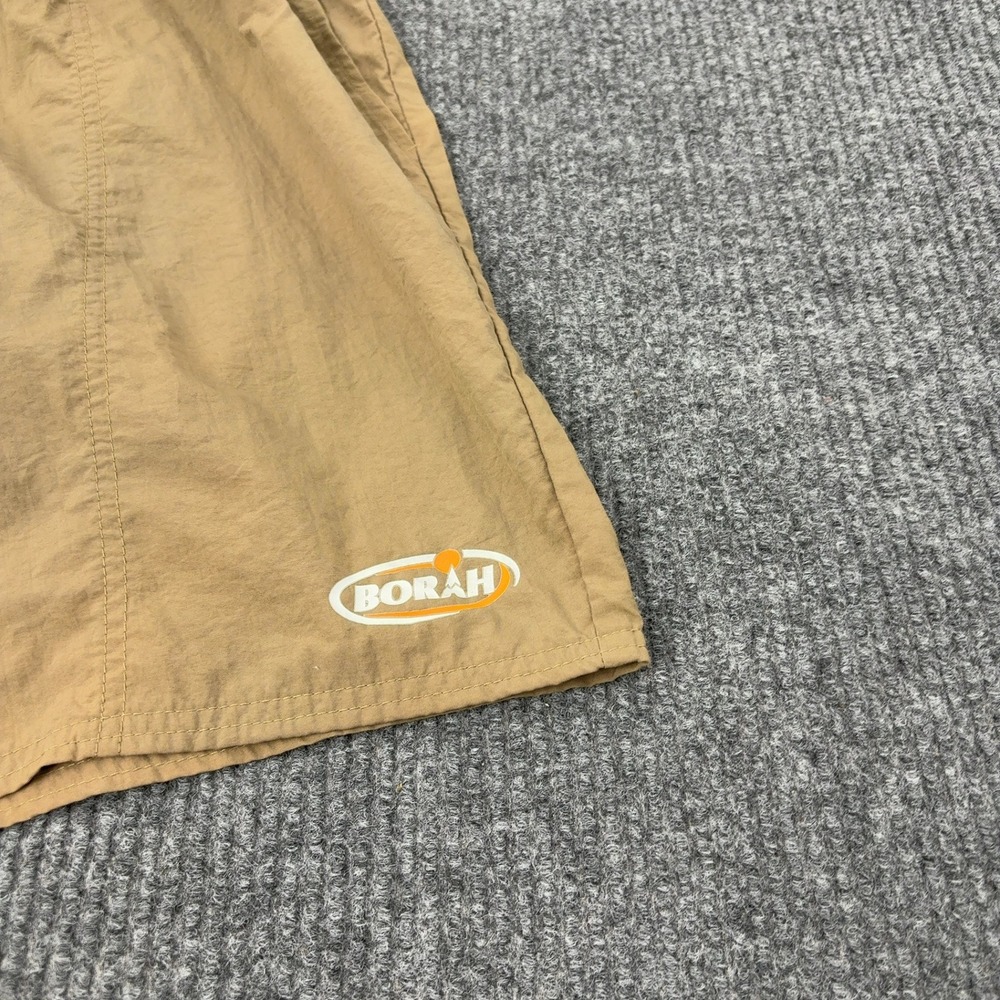 Borah Shorts Mens L Tan Nylon‎ Elastic Waist Mesh Lining Athletic Gorpcore